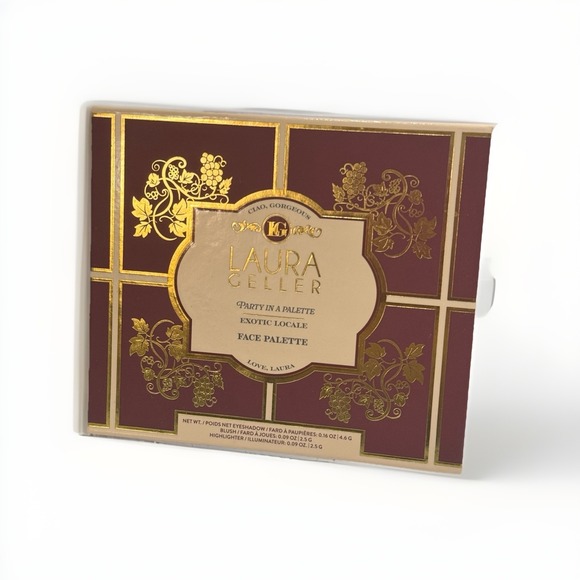 New LAURA GELLER Exotic Locale FACE Travel PALETTE-EYESHADOW-BLUSH-HIGHLIGHTER - Picture 1 of 5